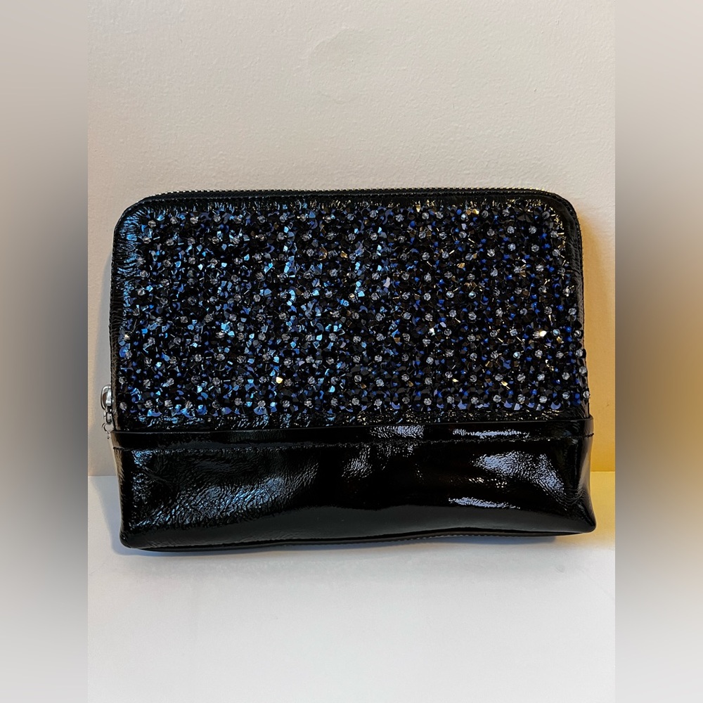 3.1 Phillip Lim - 31 Minute Sapphire Flower Patent Leather Clutch/Cosmetic Pouch
